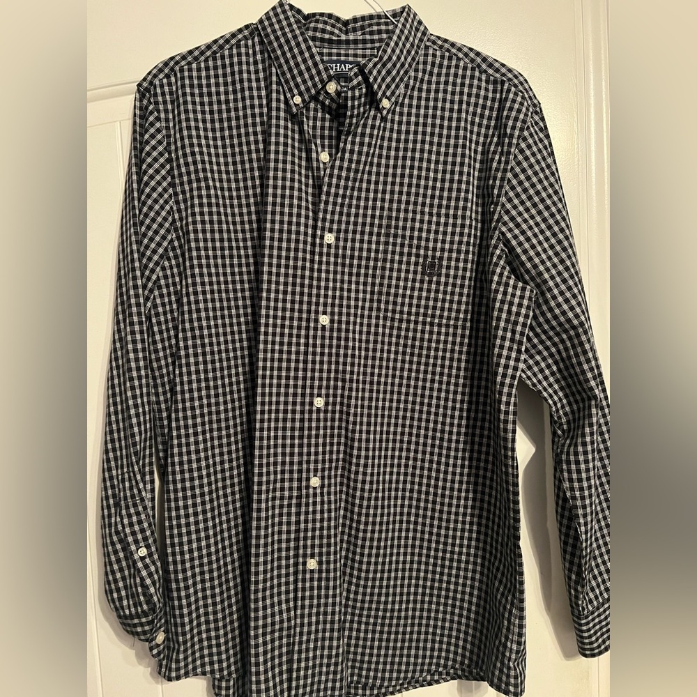 Mens chaps long sleeve button down